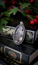Hereticus - Pendentif en quartz rutile brun et argent