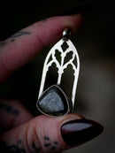 Le Coven - Collier gothique en nuumite et argent